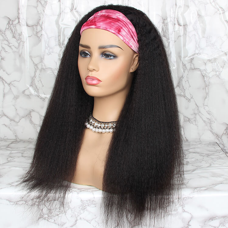 Capless Curly Headband Wig